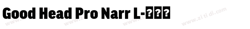 Good Head Pro Narr L字体转换 Good Head Pro Narr L字体转换
